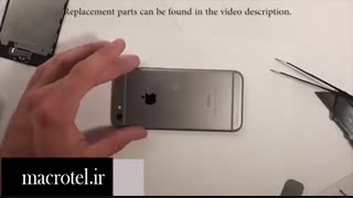 آموزش تعویض باتری iphone 6 plusدرmacrotel.ir