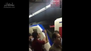تصادف شدید ۲ قطار مترو تهران در ایستگاه طرشت