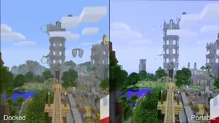 آنالیز گرافیک و فریم ریت بازی Minecraft - Switch vs PS4