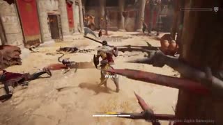 ویدیوی گیم‌پلی نبرد در بازی Assassin's Creed:‌ Origins -زومجی