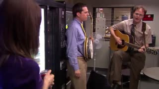 Dwight and Andy sing together - John Denver - Take Me Home, Country Roads