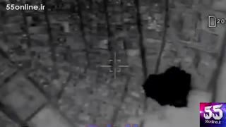 واضح ترین تصویر برخورد موشک های سپاه به مواضع داعش از نگاه پهپاد ایران