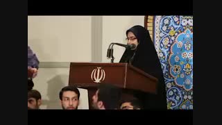 تفاوت نطق پسران دانشجو و دختران دانشجو در دیدار اخیر با رهبر معظم انقلاب (رمضان 96)