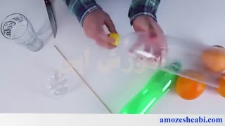آموزش ساخت آب میوه گیری با بطری نوشابه