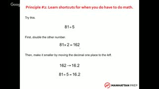 5 Principles for Fast Math on the GMAT