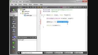C++ Qt 02 - hello world