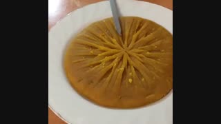 تزیین حلوا (با سیخ)