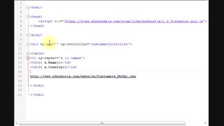 read data from db angular