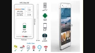 فیلم 360 درجه و مشخصات HTC X9