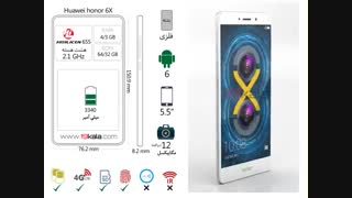 فیلم 360 درجه و مشخصات Huawei honor 6x