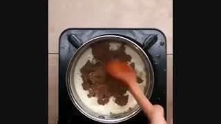 دسر با موز و شکلات