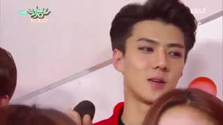 EXO and Miss A - Backstage Interview @ Music Bank