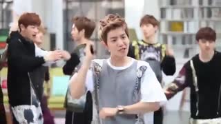 پشت صحنه ی تبلیغ گروه اکسو با یونا و سولی