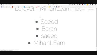 فیلم آموزش فریم ورک لاراول (Laravel) - قسمت هشتم