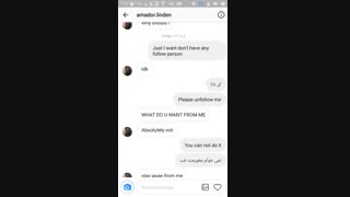 سلام بچه ها کمک من از دست این آفریقایی چی کار کنم میگم من رو آن فالو کن نمی کنه فکر کنم می ترسه