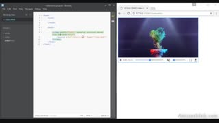 قرار دادن ویدیو و صدا در html5