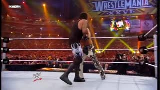 مسابقه کشتی کج آندرتیکر در مقابل شوان مایکلز در پی پر ویوی رسلمنیا 26