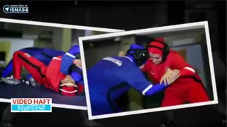 اولین ویدئو از کشتی زنان با حجاب