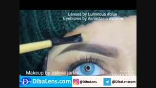 لنز رنگی لومینوس   بلو| DibaLens.com- Luminous Blue