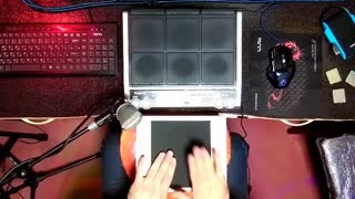 بداهه نوازی با تخته و پرکاشن توسط حسن مهدوی