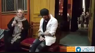 مراسم آشتی کنان تتلو و  بهنوش بختیاری در سالگرد ازدواج بهنوش بختیاری