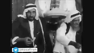 مهمانی  ویژه شیخ زاید،رهبر فقید امارات متحده عربی .40 سال قبل.