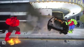 نبرد بین اسپایدر هالک و هالک قرمز