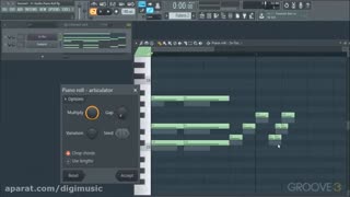 آموزش پیانو رول در اف ال – کار با ابزارهای پیانو رول!