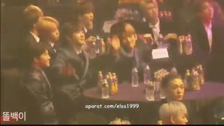 واکنش EXO  و BTS به Blackpink در SMA 2017
