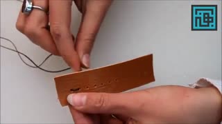 آموزش دوخت ساده چرم دوزی