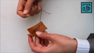 آموزش دوخت حصیری چرم دوزی