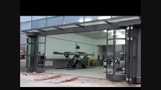 درب های شیشه ای اتوماتیک فولدینگ مخصوص عرض های تا 16 متر