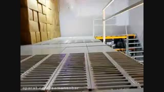 ویدیو کلیپ سامان انبار شرق پروژه قفسه بندی راک سنگین ویهان طب پارس