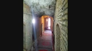 مقبره بابا قدرت شهر اسفراین  که در دل کوه قرار دارد