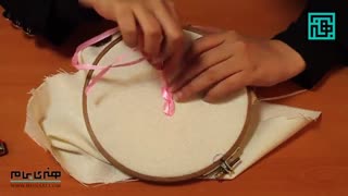 آموزش دوخت زنجیره روبان دوزی