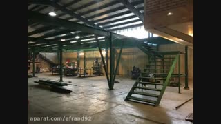 ویدیو کلیپ نیم طبقه فلزی پیش ساخته شرکت دژپاد