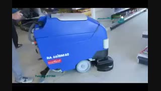 ویدیو کلیپ اسکرابر ، شستشوی فوق العاده سطوح در هایپرمارکت ها و فروشگاه های زنجیره ای