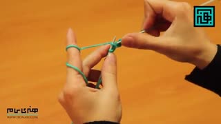 آموزش بافت توری با دو میل