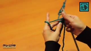 آموزش بافت نخودی با دو میل