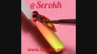 آموزش طراحی ناخن با نگین