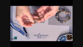 آموزش ساخت دستبند آویز دار با مهره های کریستال