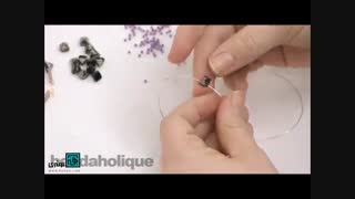 آموزش ساخت دستبندی دولایه با منجوق