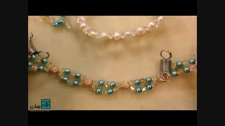 آموزش ساخت دستبندی زیبا با مروارید و کریستال