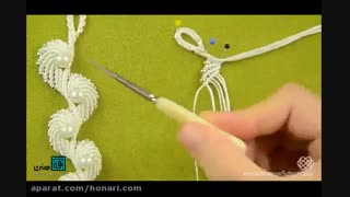 آموزش بافت دستبند مکرمه بافی مدل بال فرشته