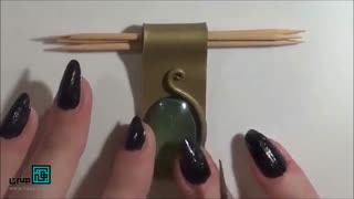 آموزش ساخت آویز گردن با استفاده از خمیر فیمو و نگین