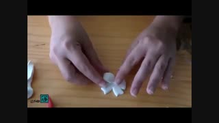 آموزش ساخت پلاک با طرح پاپیون با خمیر فیمو