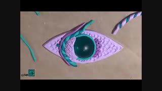 آموزش ساخت پلاک با طرح چشم با خمیر فیمو