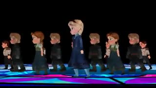 رقص السا و آنا با آهنگ مایکل جکسون