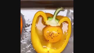 فلفل دلمه شکم پر (مناسب صبحانه)