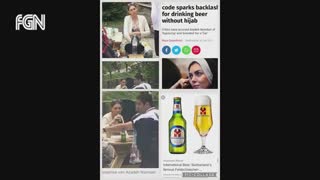 بازتاب گسترده آبجو خوری آزاده نامداری در رسانه های ایران و جهان